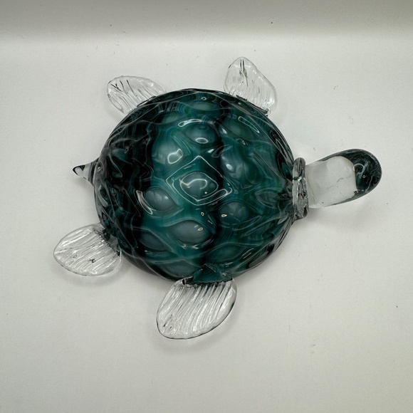 Murano inspired glass sea turtle. Bombay Company vintage glass figurine. - Picture 4 of 8